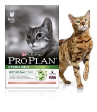 Pro Plan Sterilised Adult сухой корм для стерилизованных и кастрированных кошек с лососем и рисом 10 кг. 