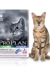Pro Plan Sterilised Adult 7+ сухой корм для стерилизованных и кастрированных кошек старше 7 лет с индейкой и рисом 3 кг. 