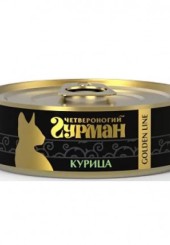 Четвероногий гурман золотая линия консервы для кошек с курицей 100 гр. 