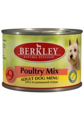Berkley #9 для собак рагу из домашней птицы 200 гр