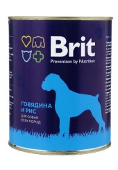 Brit для собак всех пород говядина и рис 850 гр.