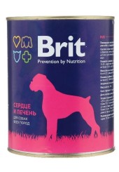 Brit для собак всех пород сердце и печень 850 гр.