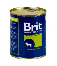 Brit для собак говядина и сердце 850 гр