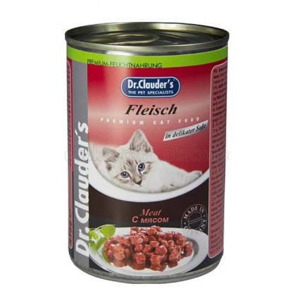 Dr.Clauder’s консервы для кошек с мясом 415 гр.