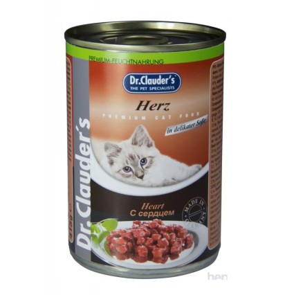 Dr.Clauder’s консервы для кошек с сердцем 415 гр.