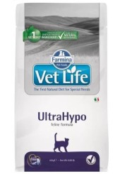 Farmina Vet Life Ultra Hypo сухой гипоаллергенный корм для кошек 2 кг. 