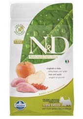 Farmina N&D Mini breed Adult Prime сухой корм для взрослых собак мелких пород с кабаном и яблоком 800 гр. 