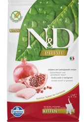 Farmina N&D Kitten Prime сухой беззерновой корм для котят с курицей и гранатом 300 гр. 