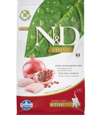 Farmina N&D Kitten Prime сухой беззерновой корм для котят с курицей и гранатом 300 гр. 