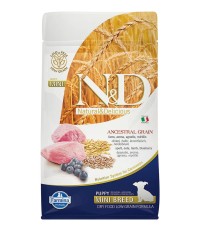 Farmina N&D Mini breed Puppy Ancestral Grain сухой корм для щенков мелких пород с ягненком и черникой 7 кг. 