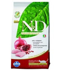 Farmina N&D Adult Cat Neutered сухой низкозерновой корм для стерилизованных кошек с курицей и гранатом 5 кг. 