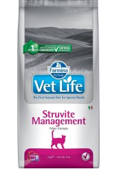 Farmina Vet Life Struvite Management сухой корм для кошек при рецидивах мочекаменной болезни и идиопатическом цистите 2 кг. 