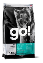 Go! NATURAL Fit + Free Grain Free Recipe сухой корм для собак всех возрастов 4 вида мяса 9,98 кг. 