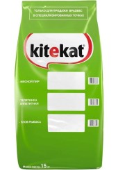 Kitekat сухой корм для кошек улов рыбака 15 кг. 