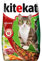 Китекет сухой корм для кошек мясной пир 350 гр.