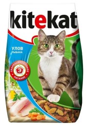 Китекет сухой корм для кошек улов рыбака 350 гр.