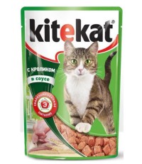 Китекет консервы для кошек в соусе с кроликом 85 гр.