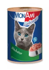 Монами консервы дя кошек с индейкой 350 гр.