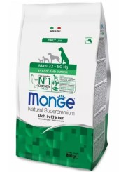 Monge Maxi Puppy and Junior сухой корм для щенков крупных пород с курицей 15 кг. 