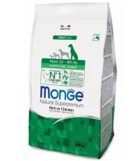 Monge Maxi Puppy and Junior сухой корм для щенков крупных пород с курицей 15 кг. 