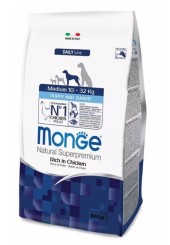 Monge Medium Puppy and Junior сухой корм для щенков средних пород с курицей 15 кг. 