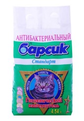 Барсик Стандарт антибактериальный наполнитель для туалета 4,54 л. 