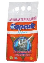 Барсик Эффект антибактериальный наполнитель для туалета 4,54 л. 