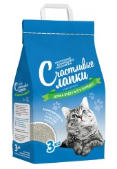 Счастливые лапки комкующийся 10 кг АКЦИЯ