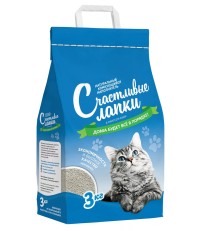 Счастливые лапки комкующийся 10 кг АКЦИЯ