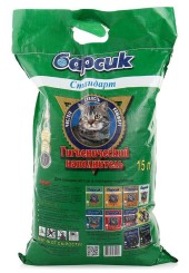 Барсик Стандарт антибактериальный наполнитель для туалета 15 л.