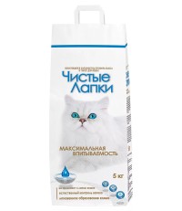 Чистые лапки комкующийся 5 кг