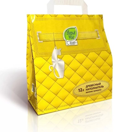 Зверье мое наполнитель древесный для туалета 12 л.