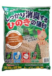 Japan Premium Pet комкующийся наполнитель для туалета на основе хиноки 7 л. 