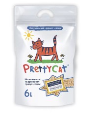 Pretty Cat наполнитель для туалета из древесных гранул сосны 6 л. 