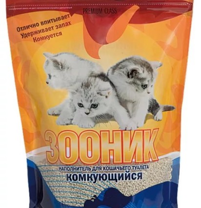 Зооник комкующийся 5л д/кошек