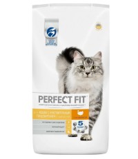 Perfect Fit сухой корм для кошек с чувствительным пищеварением с индейкой 10 кг. 