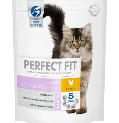 Перфект Фит сухой корм для котят с курицей 650 гр.