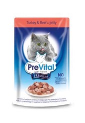 Превитал консервы для кошек премиум индейка и говядина 100 гр