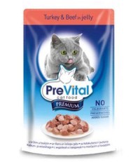 Превитал консервы для кошек премиум индейка и говядина 100 гр