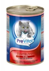 Превитал классик консервы для кошек говядина 415 гр