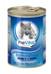 Превитал классик консервы для кошек с лососем 415 гр