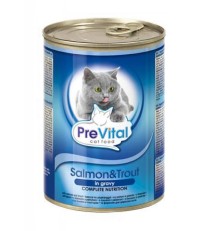 Превитал классик консервы для кошек с лососем 415 гр