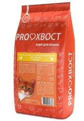 ProХвост сухой корм для кошек с курицей 10 кг. 