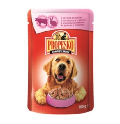 Propesko для собак с говядиной и кроликом 100 гр.