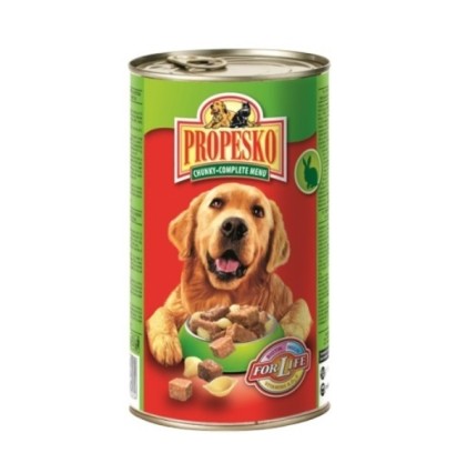 Propesko для собак с говядиной, кроликом, и макаронами 1240 гр.