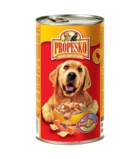 Propesko для собак с курицей, макаронами и морковью 1240 гр.