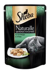 Sheba Naturalle консервы для кошек из курицы и утки 80 гр