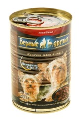 ВЕРНЫЕ ДРУЗЬЯ для собак Говядина 400гр